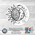 Sun & Moon CYO Sticker