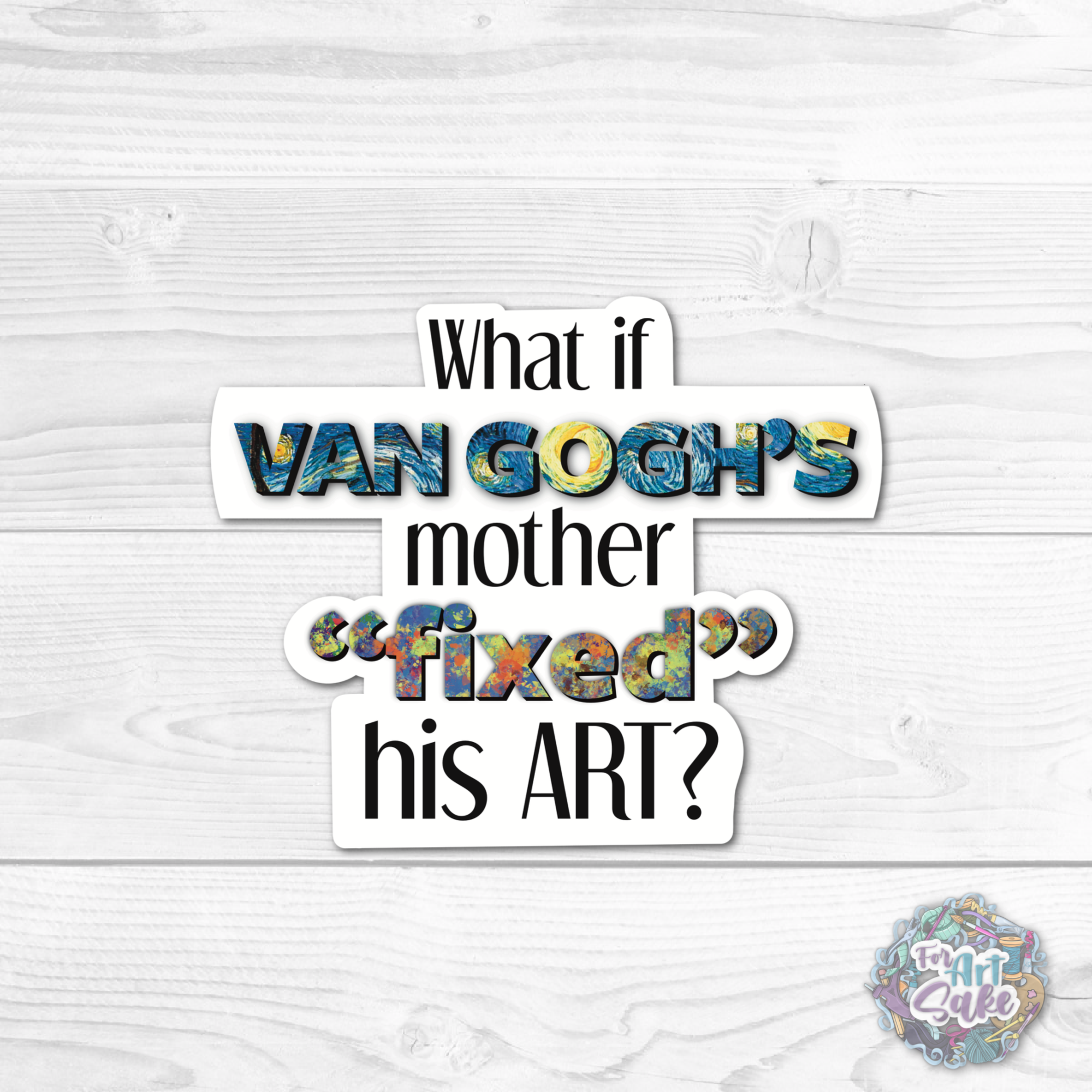 What if Van Gogh's Mother "Fixed" His Art?