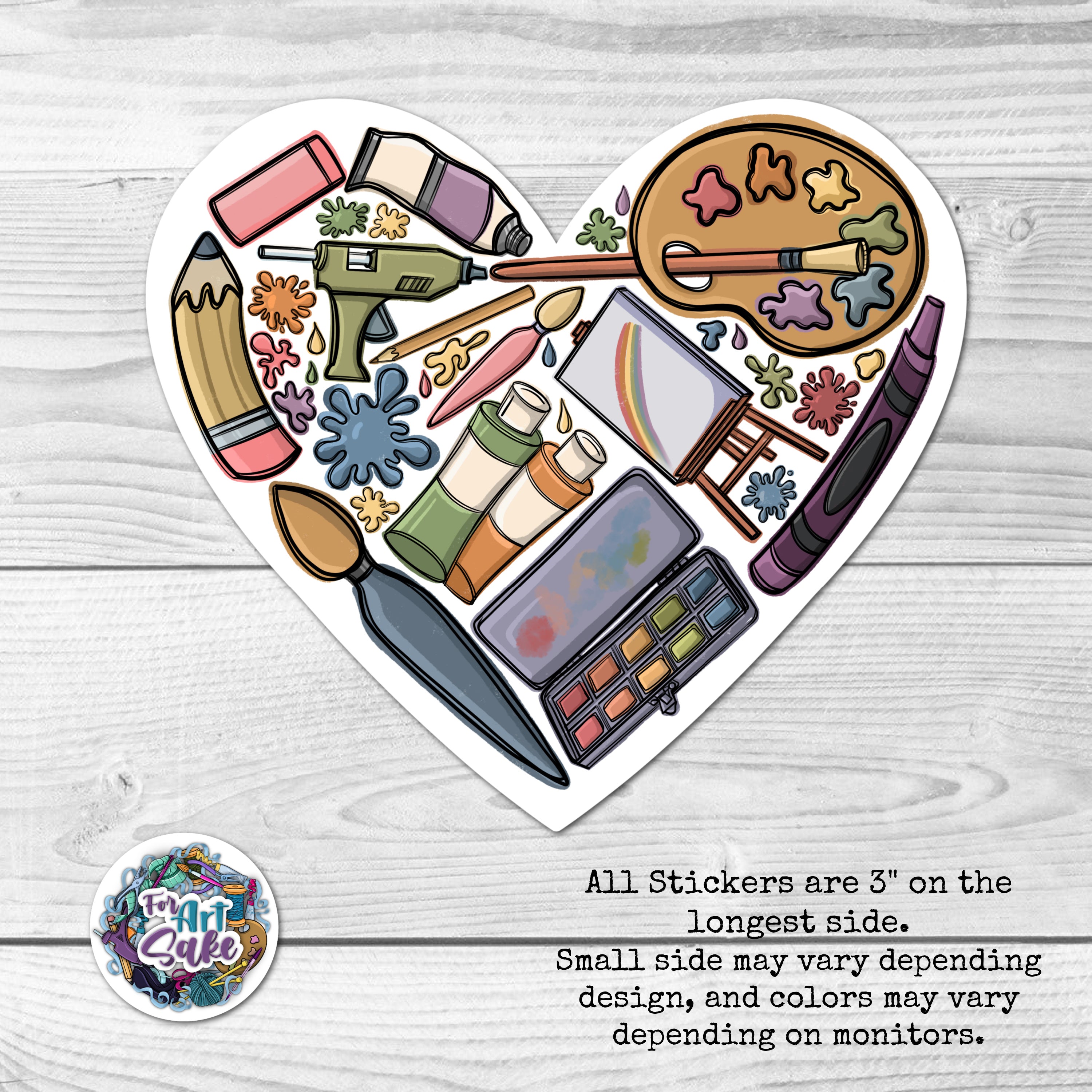 heART Supplies Sticker